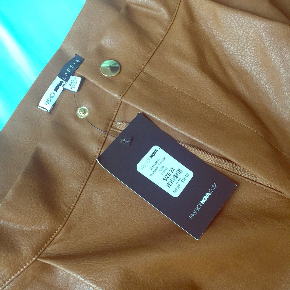 CardibXFashionnova emotional gangster trousers